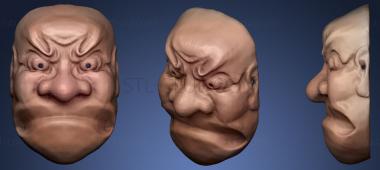 3D model O beshimi Noh Mask (STL)